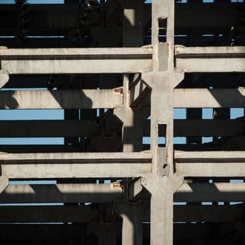 ruins of a very heavily polluted industrial factory, industrial series
