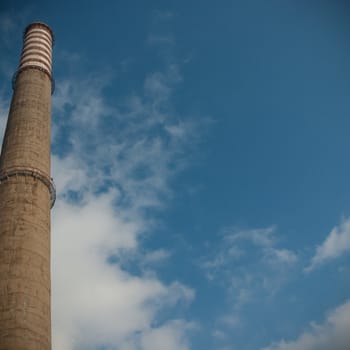 ruins of a very heavily polluted industrial factory, industrial series