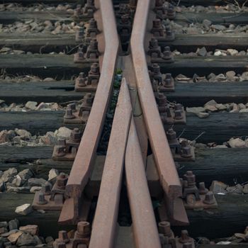 view of the railway track on a sunny day
