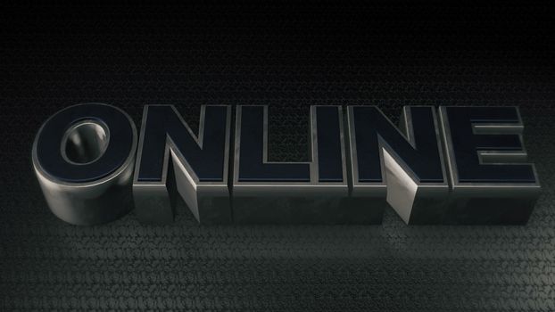 Metal 3D Text ONLINE with reflection and light