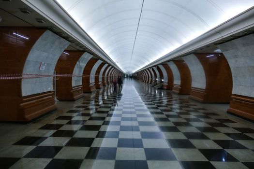 Metro Station - Victory Park, the interior ,Moscow