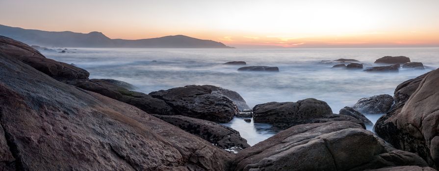 Sunset in Muxia, A Coruna, Spain