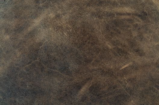 Old brown leather texture closeup. Useful as for background.