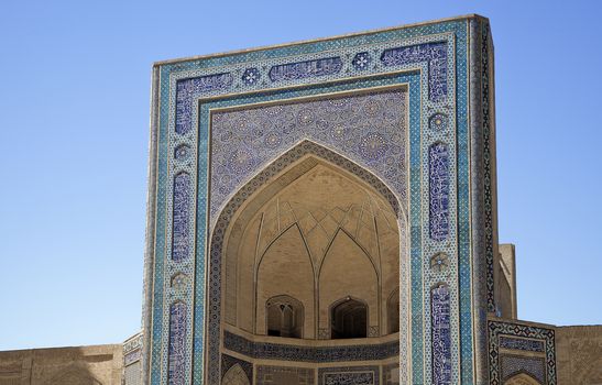 Portal of Kalyan Mosque in Bukhara, Uzbekistan