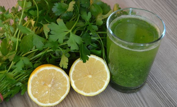 parsley and lemon juice to oil calore,lemon and parsley health