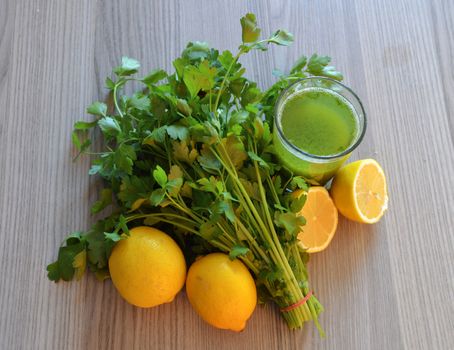 parsley and lemon juice to oil calore,lemon and parsley health