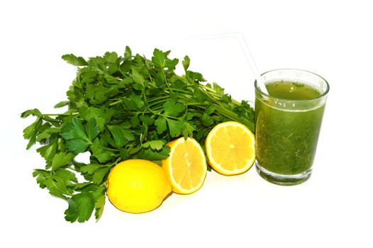 parsley and lemon juice to oil calore,lemon and parsley health