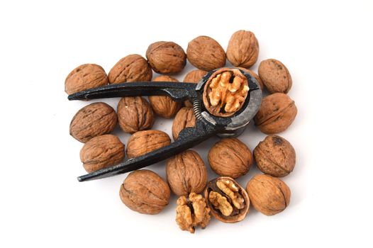 shelled walnuts, walnut and walnut cracking tool