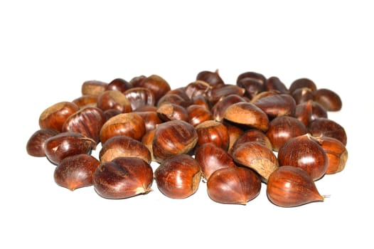 Chestnut pictures with natural crust and without crust