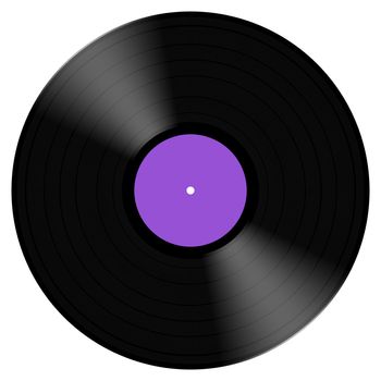 2d illustration of a typical vinyl record
