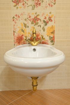 Classic and elegant bidet in bathroom