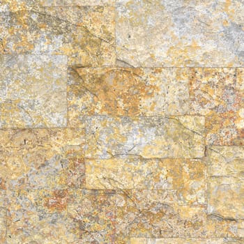 2d illustration of a yellow stone wall texture