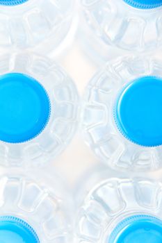 Close-up plastic bottle of drinking water
