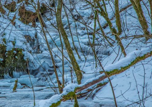 Winter Panorama landscape of Bavaria, Germany