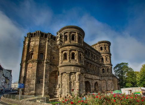 Inside the old romanian castle Porta Nigra at the german town of Trier
