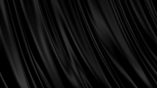 3D Illustration Abstract Black Background with Glare