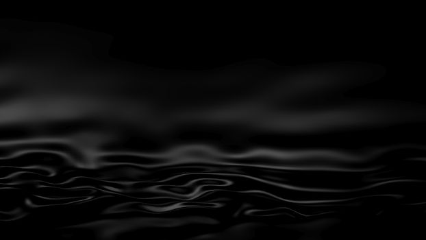 3D Illustration Abstract Black Background with Glare