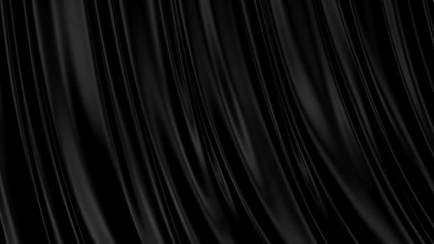 3D Illustration Abstract Black Background with Glare