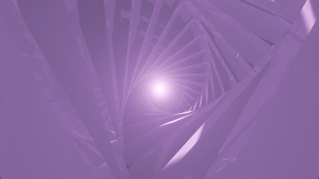 Abstract background with spiral tunnel. 3d rendering