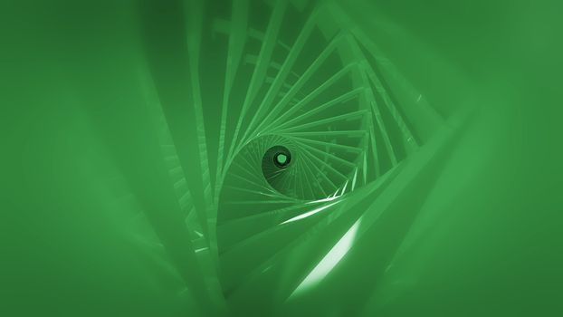 Abstract background with spiral tunnel. 3d rendering