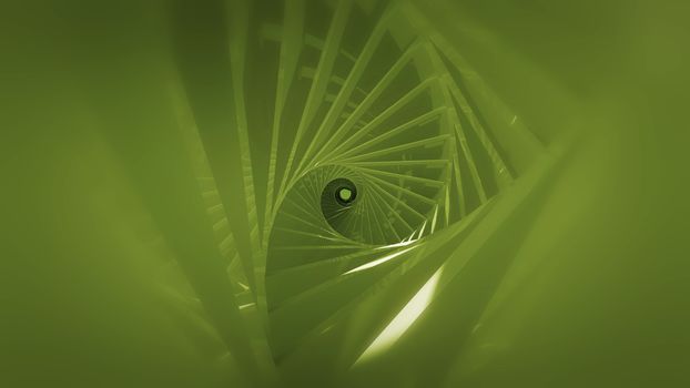 Abstract background with spiral tunnel. 3d rendering