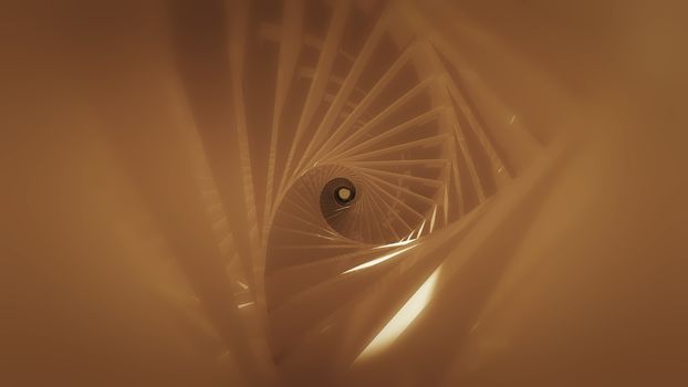 Abstract background with spiral tunnel. 3d rendering