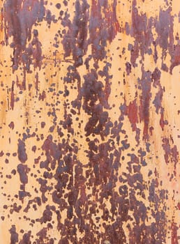 Old steel wall with rust and corrosion paint peeling,Texture of old metal background