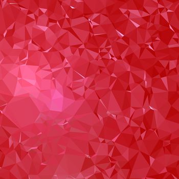 Abstract 3d red polygonal and low poly background. Background with red triangles.