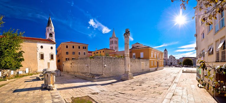 Ancient landmarks of Zadar view, Dalmatia, Croatia