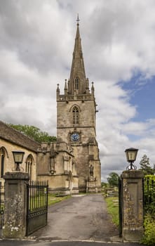 Corsham parish church in the market town of Corsham, Cotswolds, UK