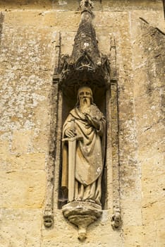 Detail of Corsham parish church in the market town of Corsham, Cotswolds, UK