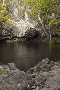 Waterfall near Montville, Sunshine Coast Hinterlands in Queensland.