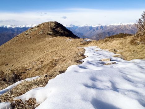 Gambarogno, Switzerland: Trail of Mount Gambarogno and views of the mountains and Lake Maggiore