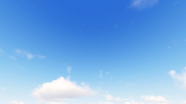 Cloudy blue sky abstract background, blue sky background with tiny clouds, 3d rendering

