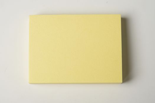 Small yellow paper to write Note