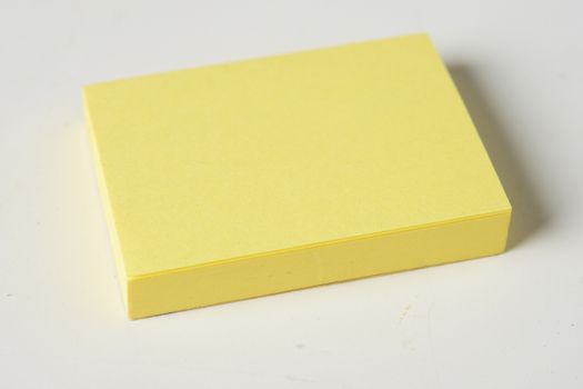 Small yellow paper to write Note