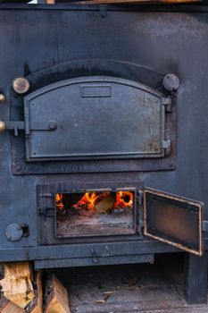 German mobile field kitchen, oven also for military purposes, goulash gun called.