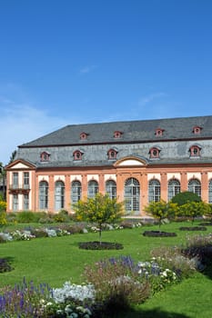 Orangerie and Orangerie garden in Darmstadt (Hesse, Germany)