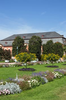 Orangerie and Orangerie garden in Darmstadt (Hesse, Germany)