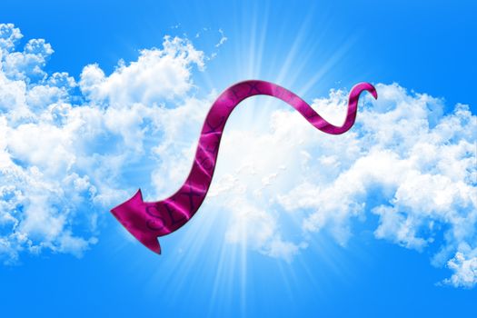 Sex Concept. Arrow With Sex Written On It Showing The Way On Sky and Clouds Background 3D illustration