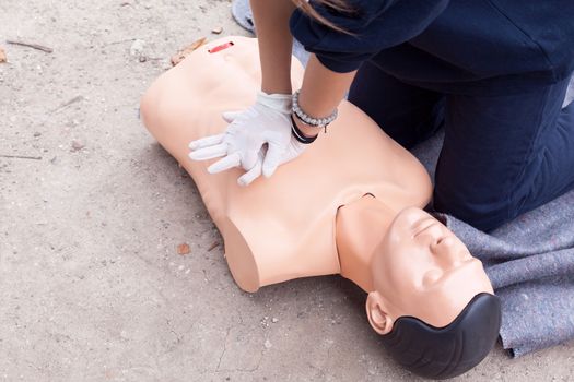 Cardiopulmonary resuscitation - CPR in the nature