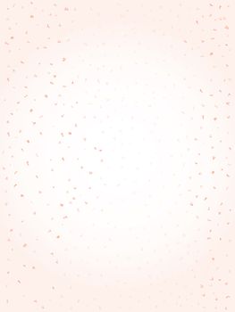 Pink coloured confetti falling against a pale background