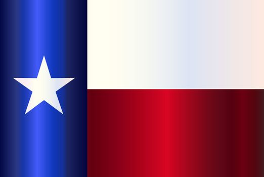 The flag of the USA state of TEXAS