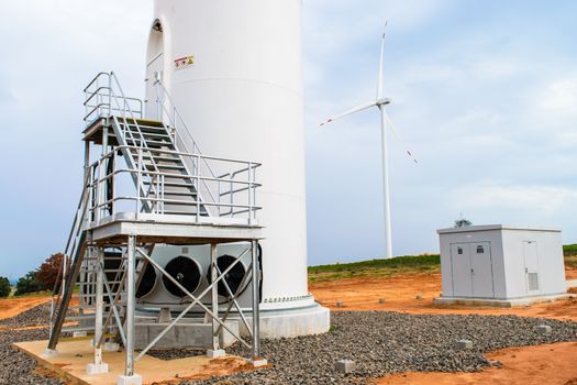 Electricity wind turbine tower generator