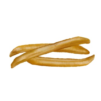 French fries isolated realistic illustration on white background.