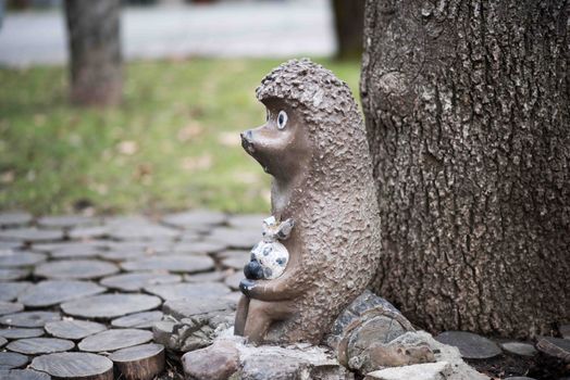 Sculpture hedgehog in the fog
Krasnodar Park Urban garden