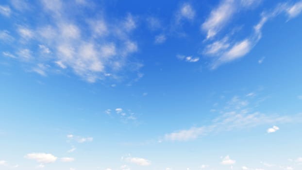 Cloudy blue sky abstract background, blue sky background with tiny clouds, 3d rendering

