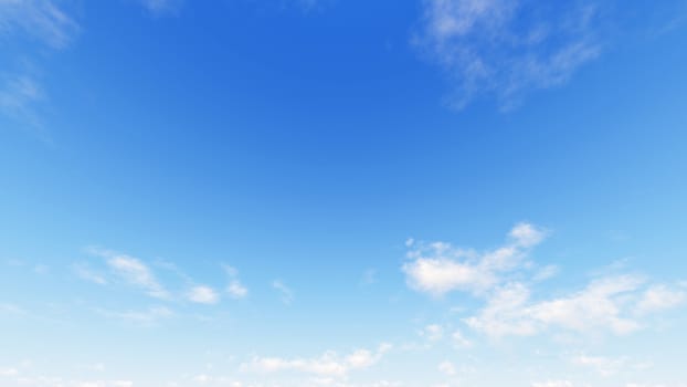 Cloudy blue sky abstract background, blue sky background with tiny clouds, 3d rendering

