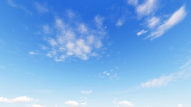 Cloudy blue sky abstract background, blue sky background with tiny clouds, 3d rendering

