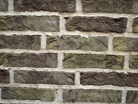 Background image of old broken vintage brick wall stucco                      